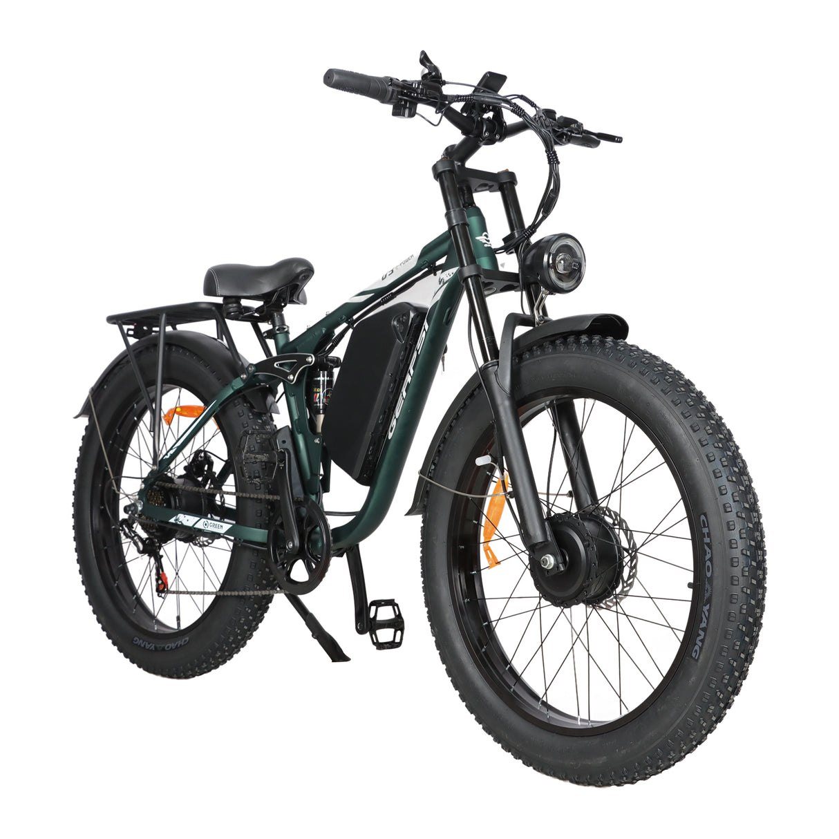 BAOLUJIE DP-2603+ Full Suspension Fat Electric Bike 26inch | 52v 3000w Dual motor | Hydraulic Disc Brake | 32Ah lithium battery