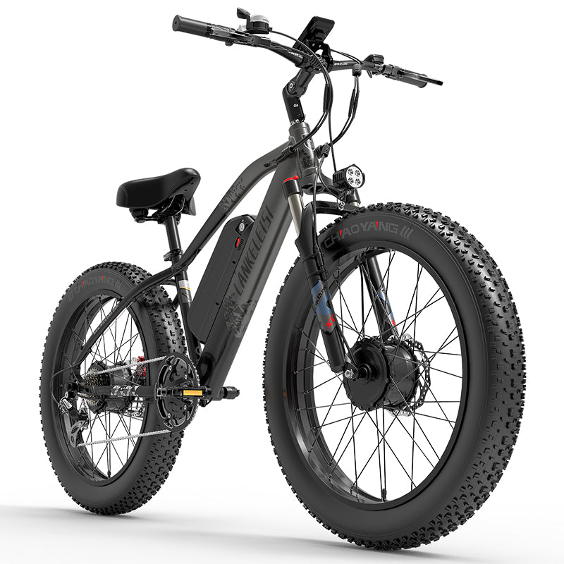 LANKELEISI MG740 Plus Snow Beach e Bike 26inch 49KMH | 48v 2000w dual motor | Hydraulic Disc Brake | 17.5Ah hidden battery