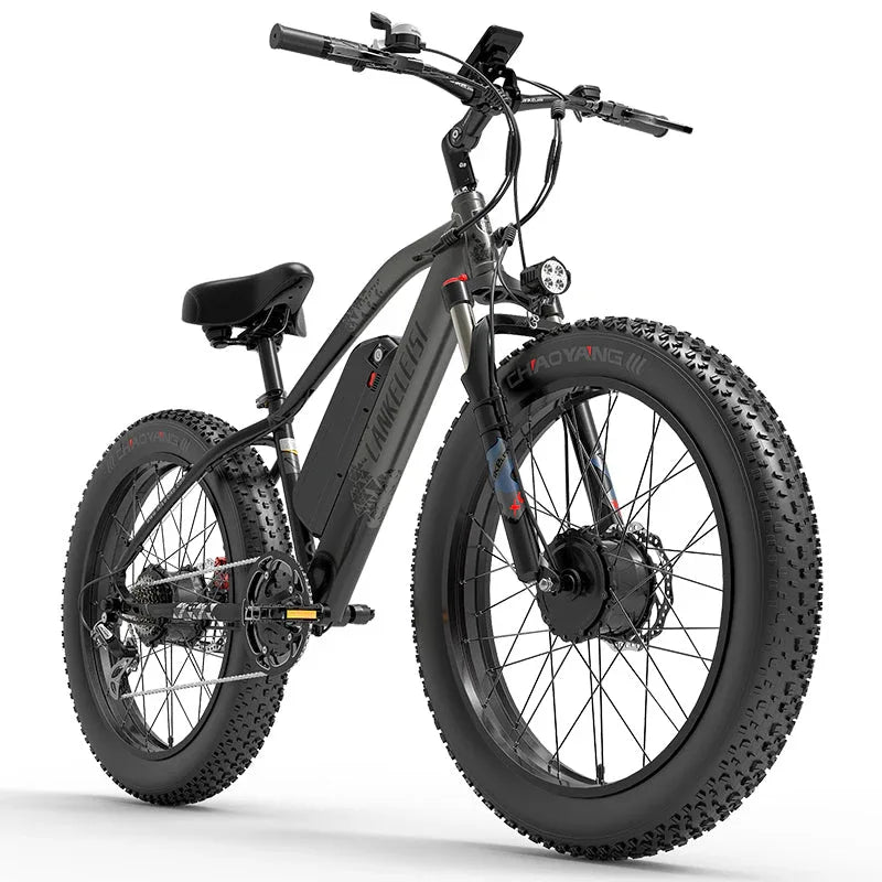 LANKELEISI MG740 Plus Snow Beach e Bike 26inch 49KMH | 48v 2000w dual motor | Hydraulic Disc Brake | 17.5Ah hidden battery - Rich Bit eBike