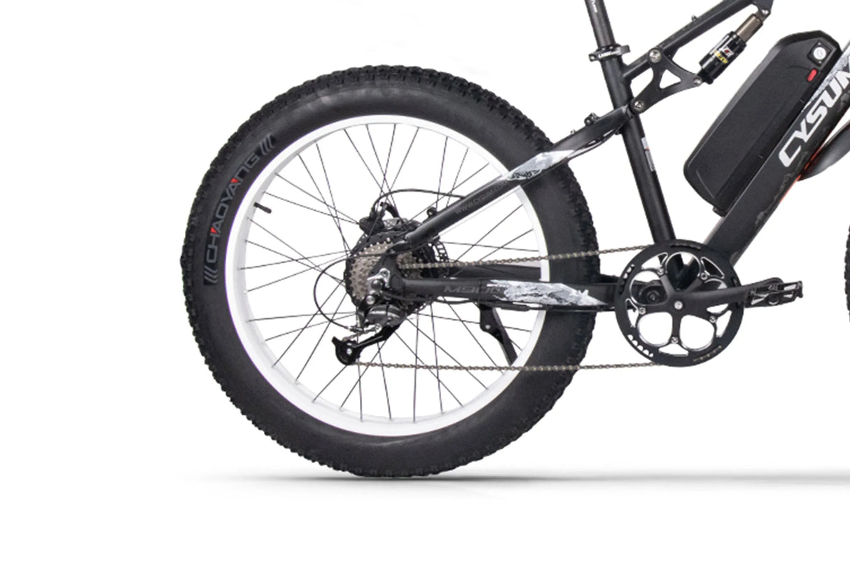 Electric bicycle rear wheel, including tires for M900 - Rich Bit eBike