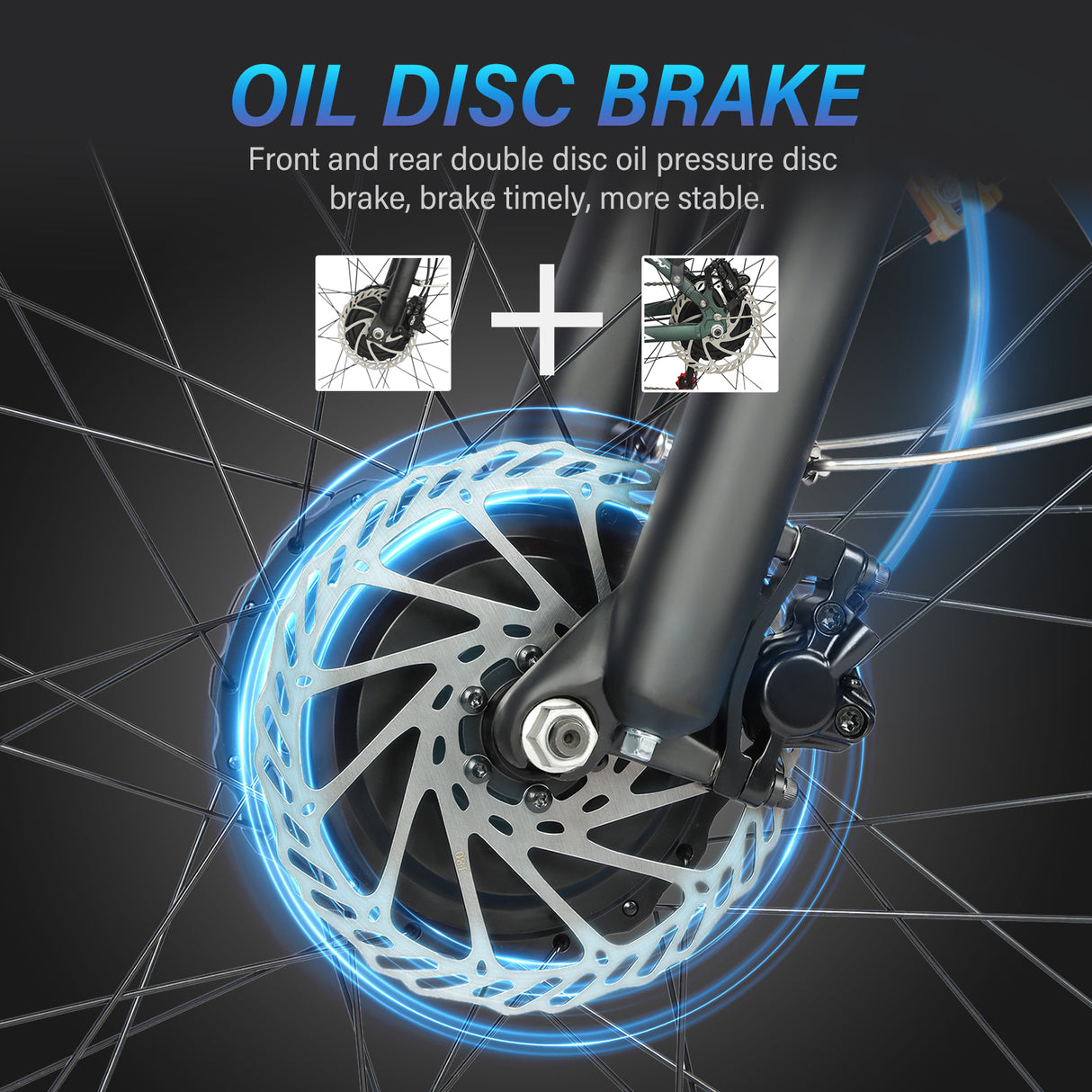 BAOLUJIE DP-2603+ Full Suspension Fat Electric Bike 26inch | 52v 3000w Dual motor | Hydraulic Disc Brake | 32Ah lithium battery