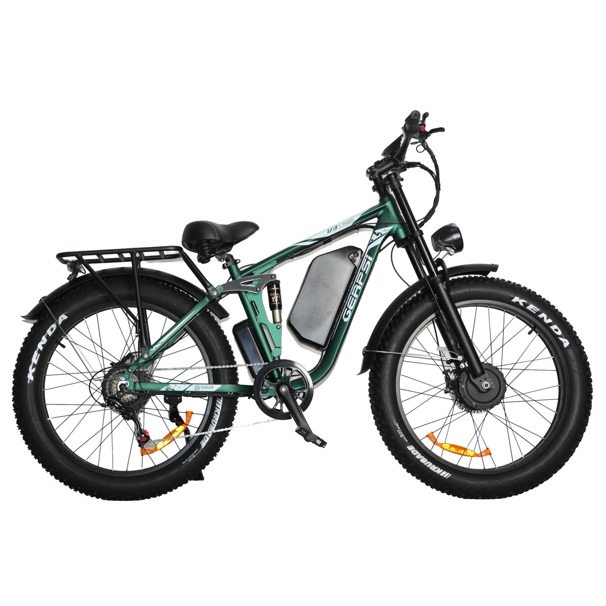 BAOLUJIE DP-2603 Plus 3000W 32Ah 52V Full Suspension Fat Electric Bike Rich Bit eBike