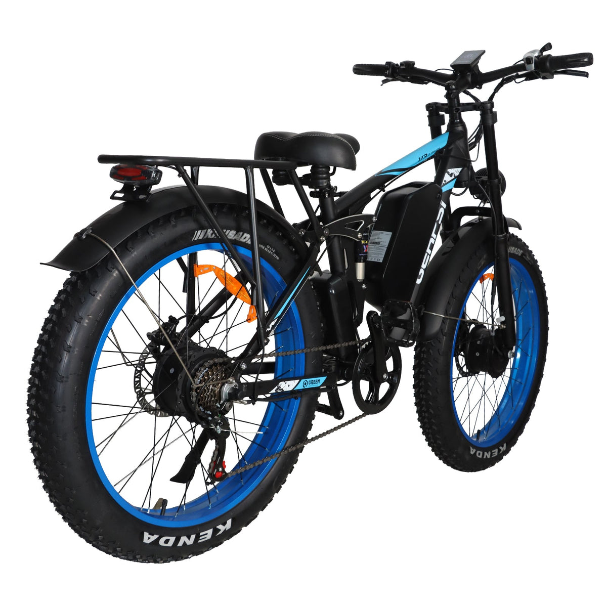 BAOLUJIE DP-2603 Plus 3000W 32Ah 52V Full Suspension Fat Electric Bike Rich Bit eBike