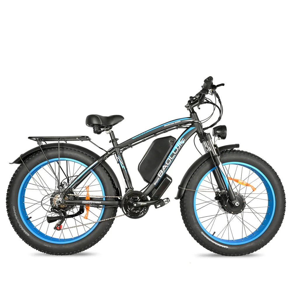 BAOLUJIE DP-2602 Fat Electric Bike 26inch | 48v 2000w Dual motor | Hydraulic Disc Brake | 20Ah lithium battery - Rich Bit eBike