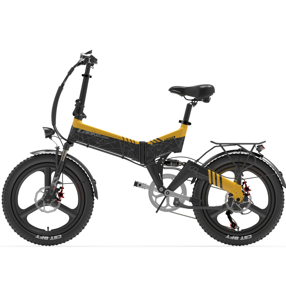 LANKELEISI G650 Foldable e Bike 20inch 35KMH | 48v 500w | Hydraulic Disc Brake | 12.8Ah hidden battery Rich Bit eBike