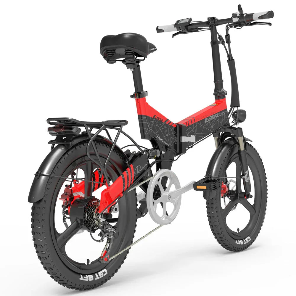 LANKELEISI G650 Foldable e Bike 20inch 35KMH | 48v 500w | Hydraulic Disc Brake | 12.8Ah hidden battery - Rich Bit eBike