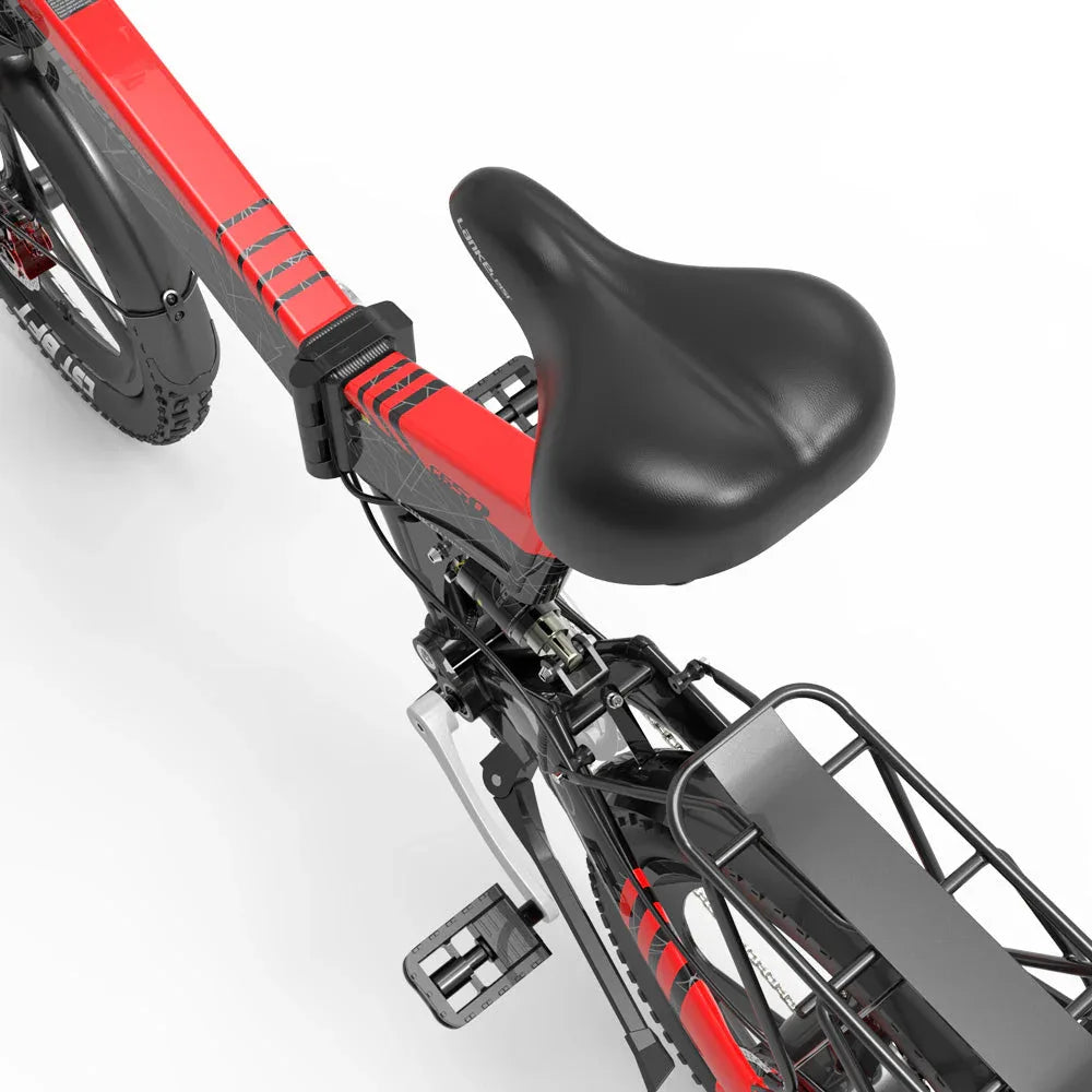 LANKELEISI G650 Foldable e Bike 20inch 35KMH | 48v 500w | Hydraulic Disc Brake | 12.8Ah hidden battery - Rich Bit eBike