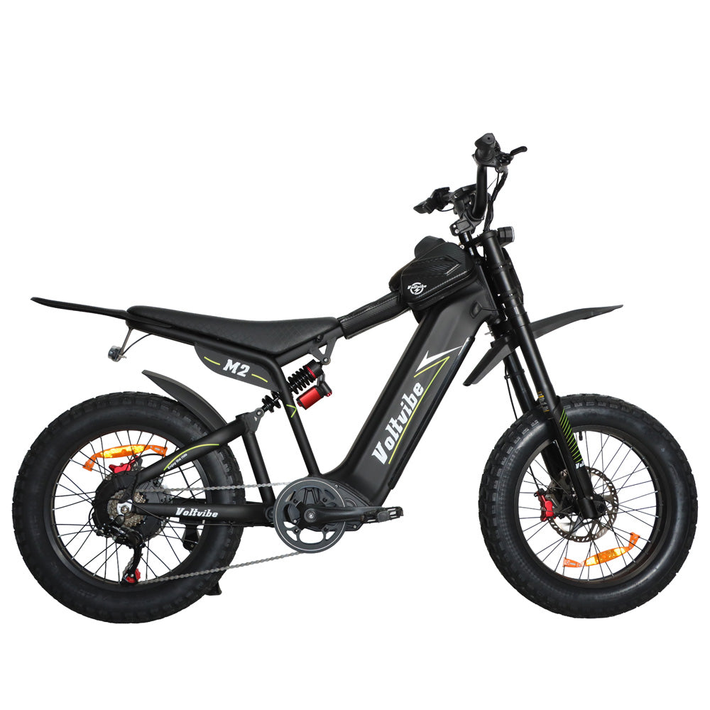 BAOLUJIE M2 Full Suspension Fat E-Bike 20x4.0 inch 65KMH | 60v 2000w | Hydraulic Disc Brake | 25Ah power battery