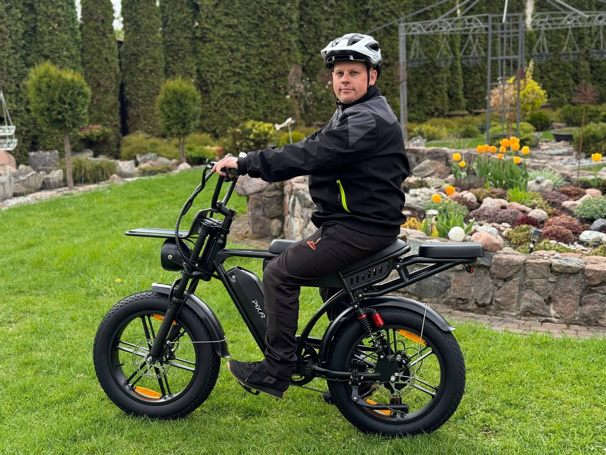 PIXAR M9 Dual Battery Electric Bike | 48V 35Ah Long Range | 250W High Speed Motor | 20" Fat Tire All-Terrain E-Bike Rich Bit eBike
