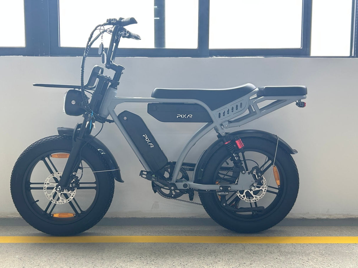 PIXAR M9 Dual Battery Electric Bike | 48V 35Ah Long Range | 250W High Speed Motor | 20" Fat Tire All-Terrain E-Bike Rich Bit eBike