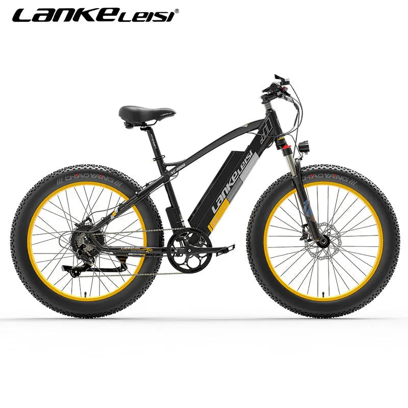 LANKELEISI XC4000 Mountain all-terrain e Bike 26inch 40KMH | 48v 1000w | Hydraulic Disc Brake | 15Ah hidden battery - Rich Bit eBike