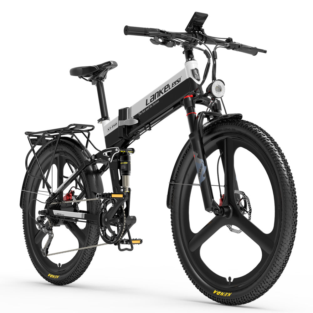 LANKELEISI XT750 Sport Foldable MTB e Bike 26inch 35KMH | 48v 500w | Hydraulic Disc Brake | 12.8Ah hidden battery