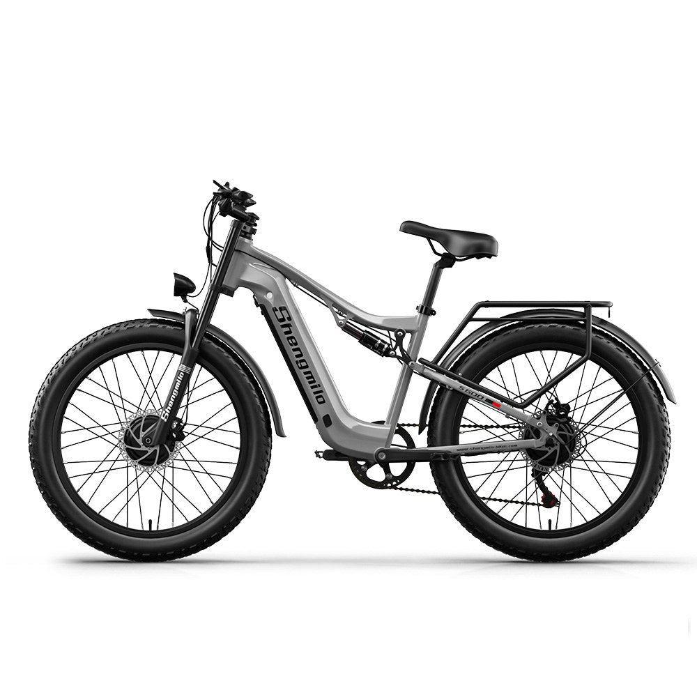 SHENGMILO S600 Full Suspension Fat E-Bike 26x3.0 inch 25KMH | 48v 2000w dual-motor | Hydraulic Disc Brake | 17.5Ah SAMSUNG battery Rich Bit eBike