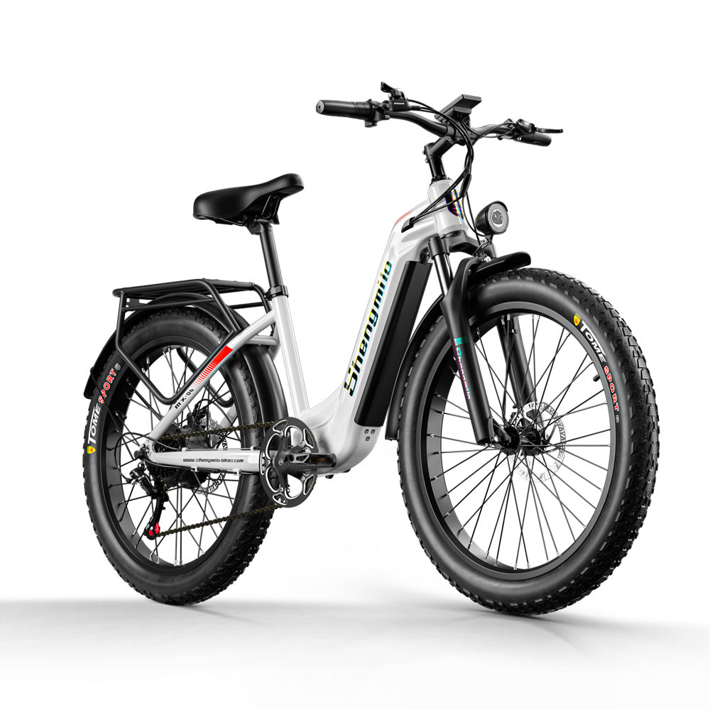 SHENGMILO MX06 City Commute e bike 26x3.0 inch 25KMH | 48v 500w 80N.m | Hydraulic Disc Brake | 17.5Ah SAMSUNG battery Rich Bit eBike