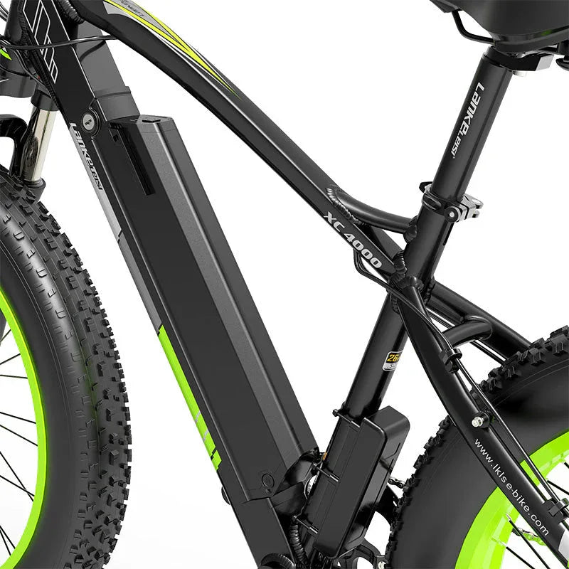 LANKELEISI XC4000 Mountain all-terrain e Bike 26inch 40KMH | 48v 1000w | Hydraulic Disc Brake | 15Ah hidden battery - Rich Bit eBike