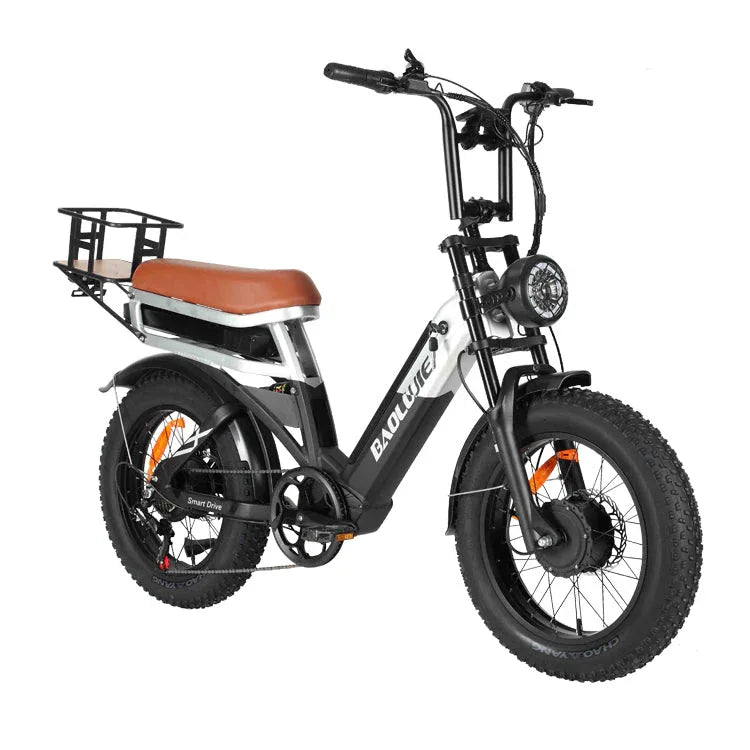 BAOLUJIE DP-2033 Fat Electric Bike 20inch | 48v 2000w dual motor | Hydraulic Disc Brake | 30Ah dual battery - Rich Bit eBike