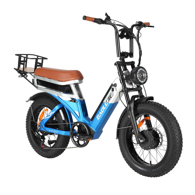 BAOLUJIE DP-2033 Fat Electric Bike 20inch | 48v 2000w dual motor | Hydraulic Disc Brake | 30Ah dual battery Rich Bit eBike