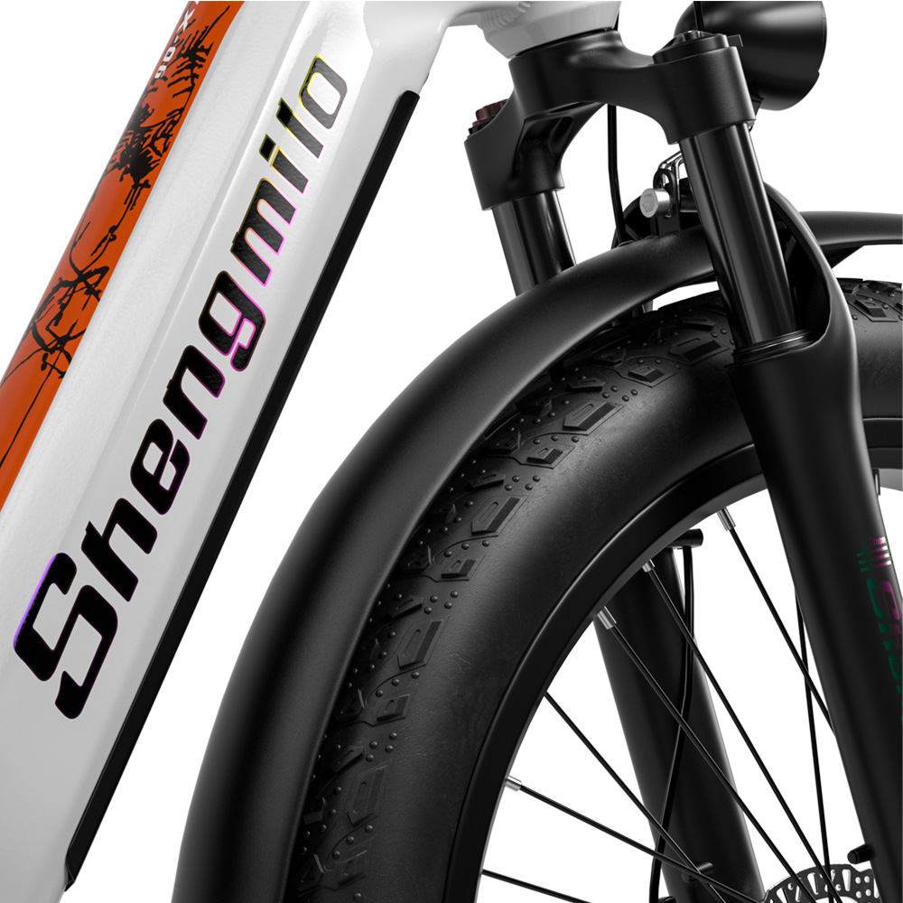 SHENGMILO MX06 City Commute e bike 26x3.0 inch 25KMH | 48v 500w 80N.m | Hydraulic Disc Brake | 17.5Ah SAMSUNG battery Rich Bit eBike