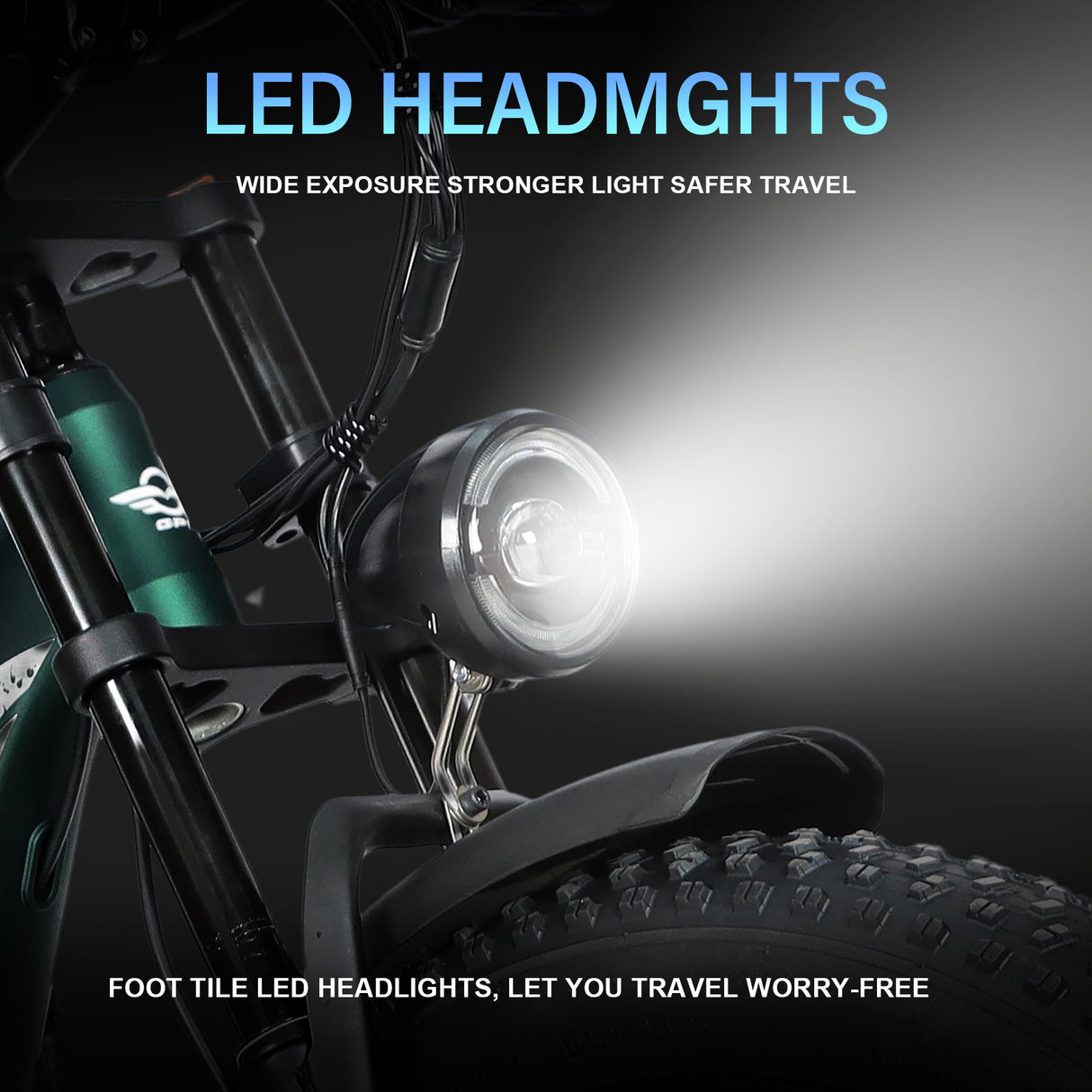 BAOLUJIE DP-2603+ Full Suspension Fat Electric Bike 26inch | 52v 3000w Dual motor | Hydraulic Disc Brake | 32Ah lithium battery