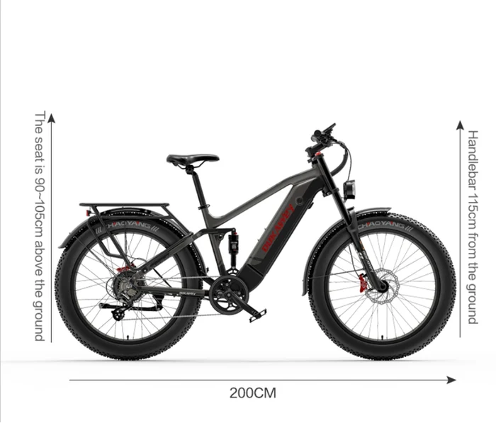 Lankeleisi Silvertip 8 Long Rang All Terrain Fat e Bike Rich Bit eBike