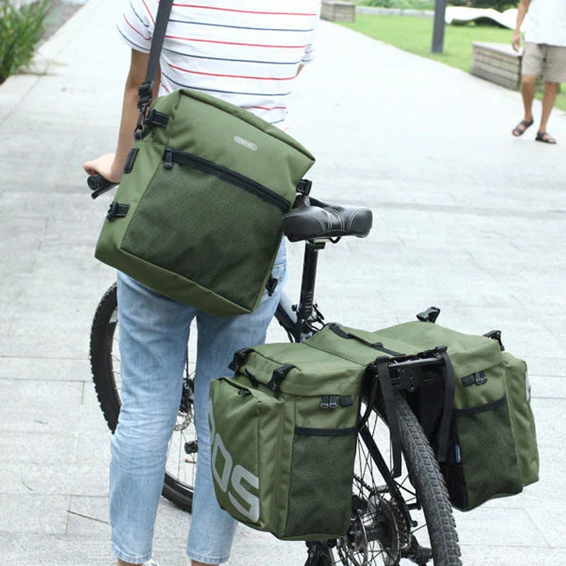 Bicycle backpack, saddle bag, rear rack bag, mountain bike all-in-one long-distance riding backpack - Rich Bit eBike