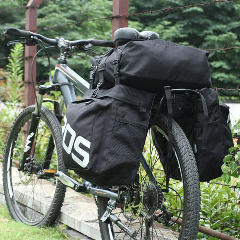 Bicycle backpack, saddle bag, rear rack bag, mountain bike all-in-one long-distance riding backpack - Rich Bit eBike
