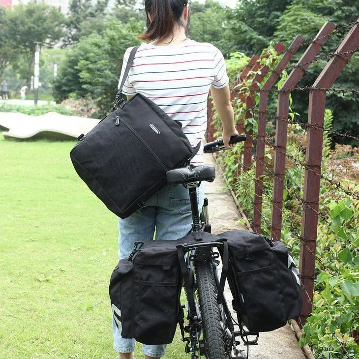 Bicycle backpack, saddle bag, rear rack bag, mountain bike all-in-one long-distance riding backpack - Rich Bit eBike