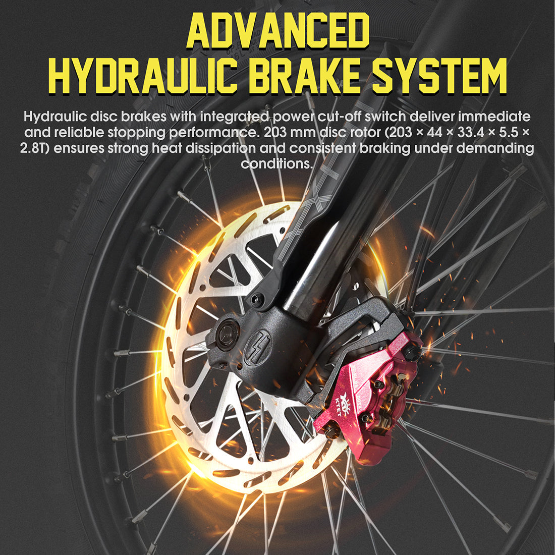 RICH BIT V9 Ultra 2500W Electric Motorcycle | 63km/h Max Speed & 150N.m Torque | 20Ah Long Range Battery | Full Suspension All-Terrain Off-Road E-Bike for Adults Rich Bit eBike