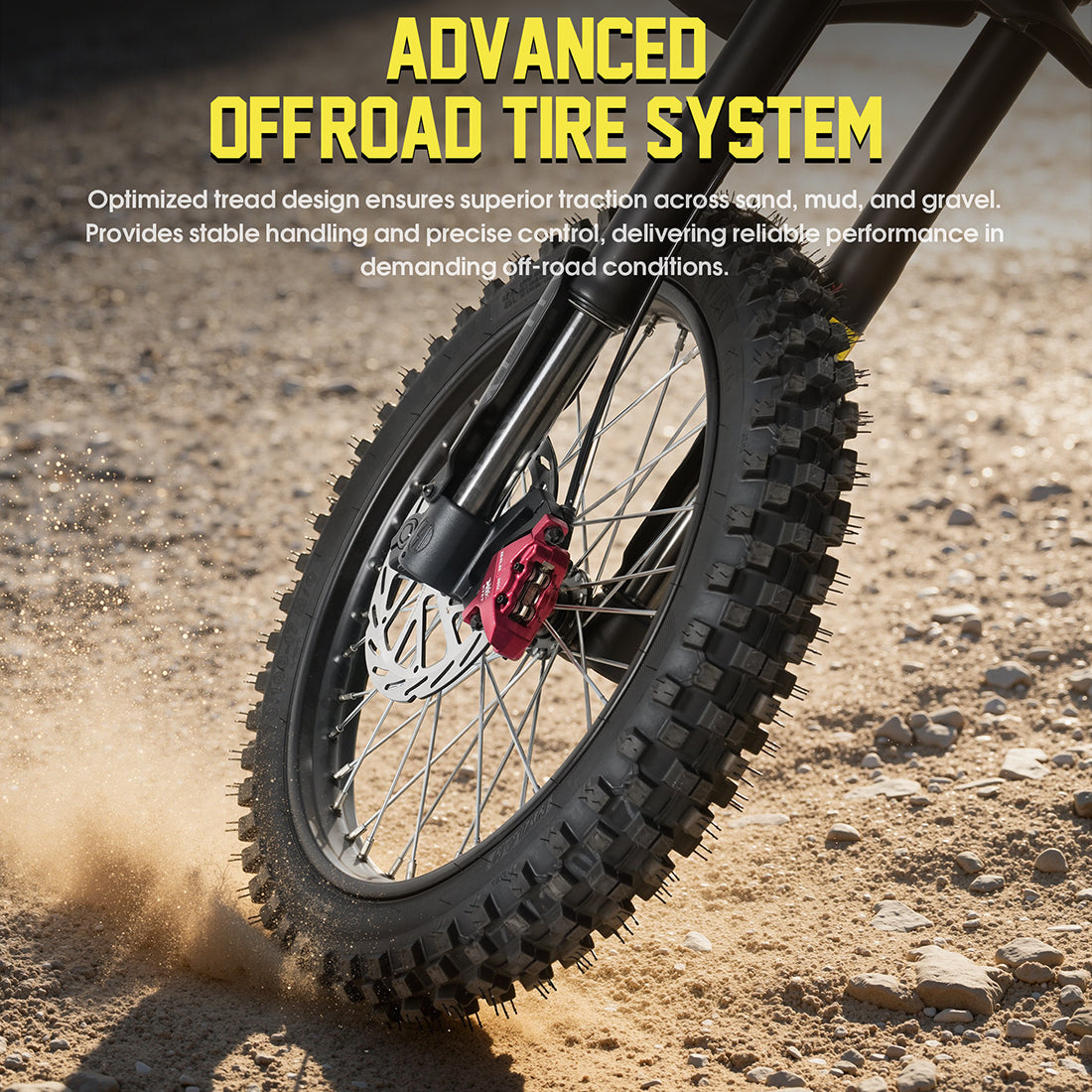 RICH BIT V9 Ultra 2500W Electric Motorcycle | 63km/h Max Speed & 150N.m Torque | 20Ah Long Range Battery | Full Suspension All-Terrain Off-Road E-Bike for Adults Rich Bit eBike