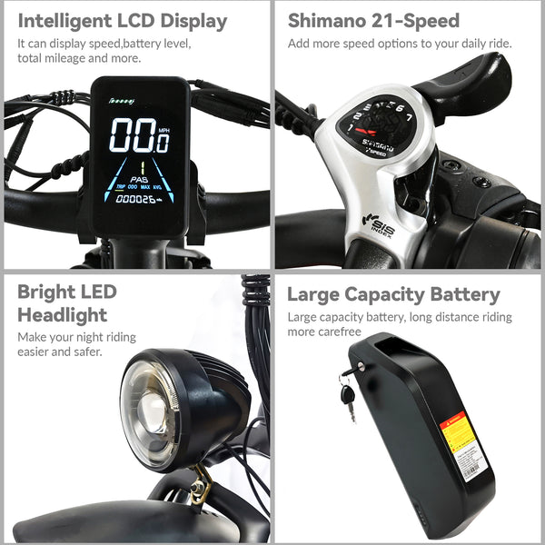 BAOLUJIE DP-2602 Fat Electric Bike 26inch | 48v 2000w Dual motor | Hydraulic Disc Brake | 20Ah lithium battery