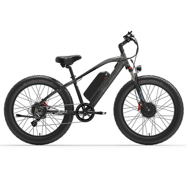 LANKELEISI MG740 Plus Snow Beach e Bike 26inch 49KMH | 48v 2000w dual motor | Hydraulic Disc Brake | 17.5Ah hidden battery Rich Bit eBike