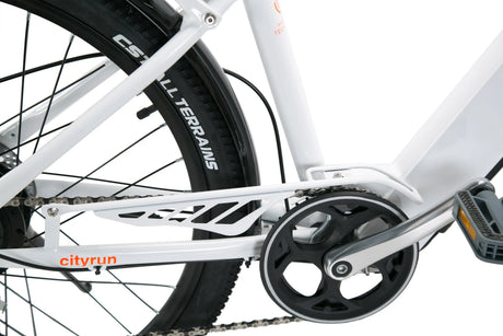 Cityrun 26" City Electric Bike, 40Nm Commuter Bike, 36V 10Ah Li-Battery City eBike - Rich Bit eBike