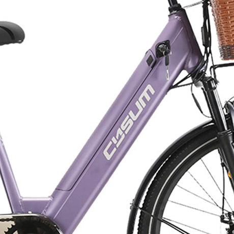 Cysum X-City Electric Bike - 48V 250W Motor, 45Nm Torque, 48V 10.4Ah Lithium Battery, Step-Through Frame, Unisex Design for Commuting - Rich Bit eBike
