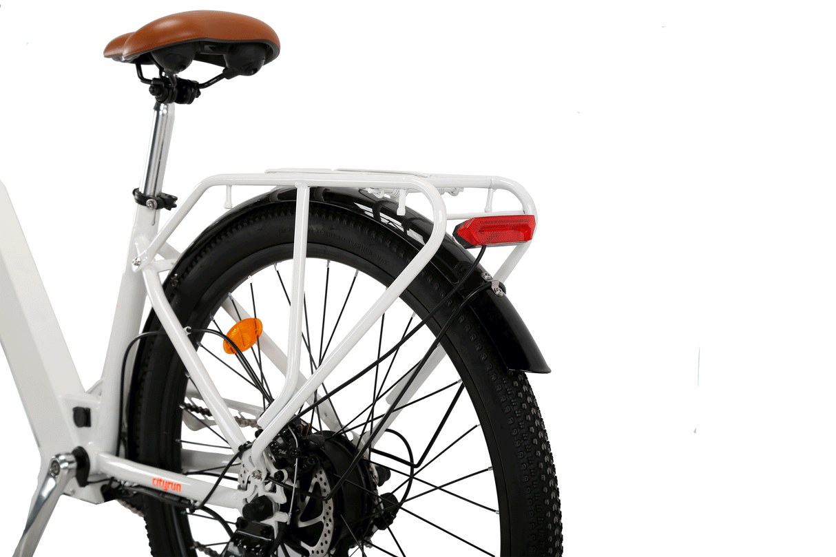 Cityrun 26" City Electric Bike, 40Nm Commuter Bike, 36V 10Ah Li-Battery City eBike
