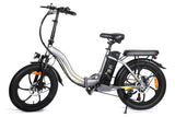 E20 Foldable Electric Bike, 20*3.0" Fat Tire Ebike, 36V 16Ah Li-Battery, Adult Electric Bicycle