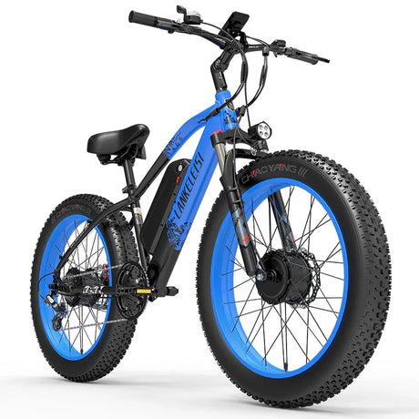 LANKELEISI MG740 Plus Snow Beach e Bike 26inch 49KMH | 48v 2000w dual motor | Hydraulic Disc Brake | 17.5Ah hidden battery - Rich Bit eBike