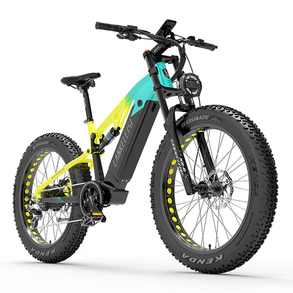 LANKELEISI RV800 Fat Electric Bike 26inch 52KMH | Bafang 1130w peak | ZOOM Disc Brake | 20Ah Samsung battery