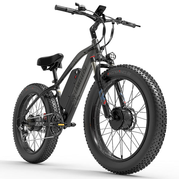 LANKELEISI MG740 Plus Snow Beach e Bike 26inch 49KMH | 48v 2000w dual motor | Hydraulic Disc Brake | 17.5Ah hidden battery Rich Bit eBike