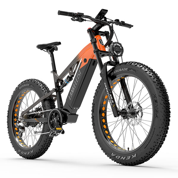 LANKELEISI RV800 Fat Electric Bike 26inch 52KMH | Bafang 1130w peak | ZOOM Disc Brake | 20Ah Samsung battery