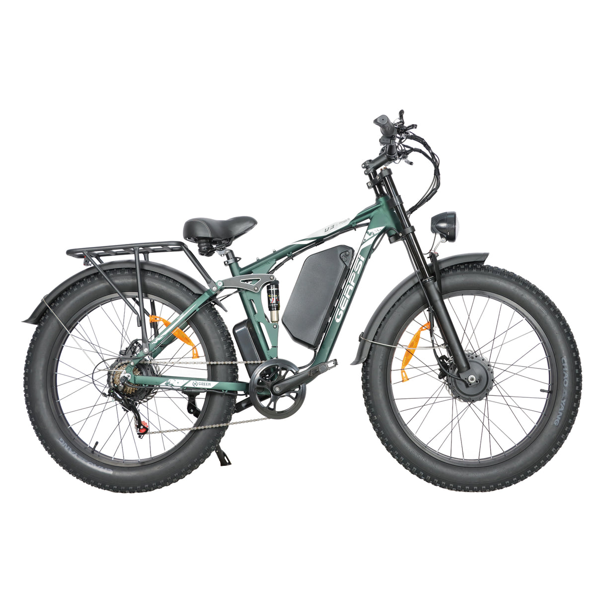 BAOLUJIE DP-2603+ Full Suspension Fat Electric Bike 26inch | 52v 3000w Dual motor | Hydraulic Disc Brake | 32Ah lithium battery