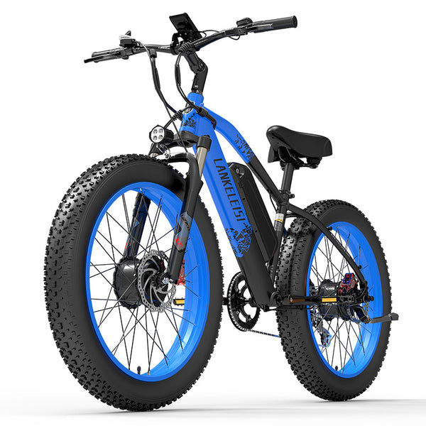 LANKELEISI MG740 Plus Snow Beach e Bike 26inch 49KMH | 48v 2000w dual motor | Hydraulic Disc Brake | 17.5Ah hidden battery Rich Bit eBike