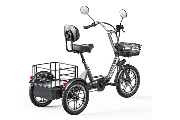 Foldable Electric Tricycle, Three-wheeled Electric Bicycle, 16*2.3