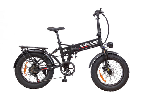 Baolujie DZ2005  20" Bicycle fat ebike 48V 12AH Battery 576Wh 7 gear electric bike