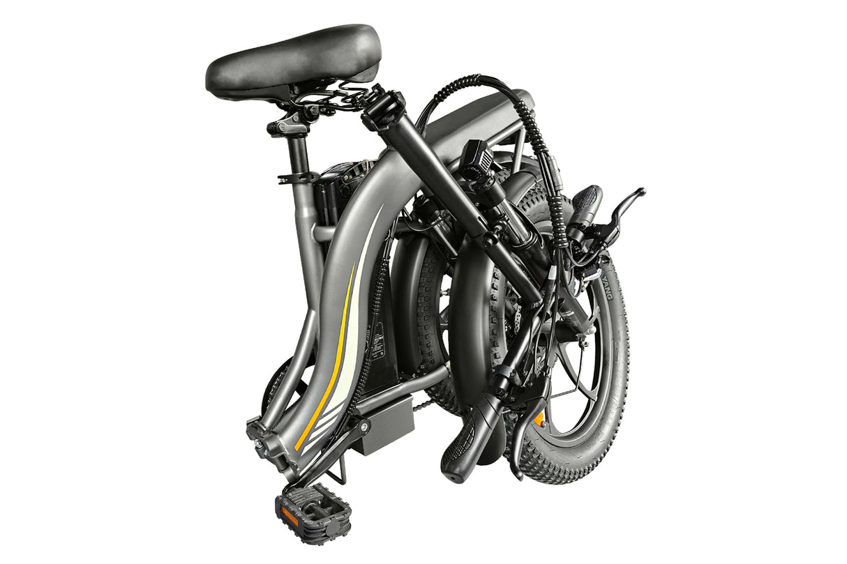 E20 Foldable Electric Bike, 20*3.0" Fat Tire Ebike, 36V 16Ah Li-Battery, Adult Electric Bicycle