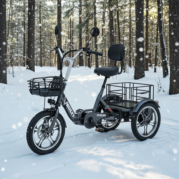 CYSUM T1 Pro Foldable Electric Tricycle, Three-wheeled Electric Bicycle, 16*2.3