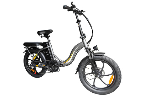 E20 Foldable Electric Bike, 20*3.0" Fat Tire Ebike, 36V 16Ah Li-Battery, Adult Electric Bicycle