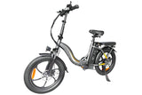 E20 Foldable Electric Bike, 20*3.0" Fat Tire Ebike, 36V 16Ah Li-Battery, Adult Electric Bicycle