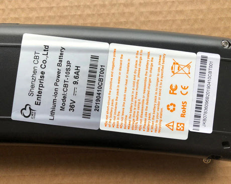 RICH BIT TOP880 electric bicycle battery 36V*9.6Ah - Rich Bit eBike