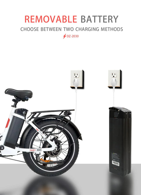 BAOLUJIE DZ-2030 Foldable Fat Electric Bike 20inch | 48v 500w rear hub | Disc Brake | 13Ah lithium battery - Rich Bit eBike