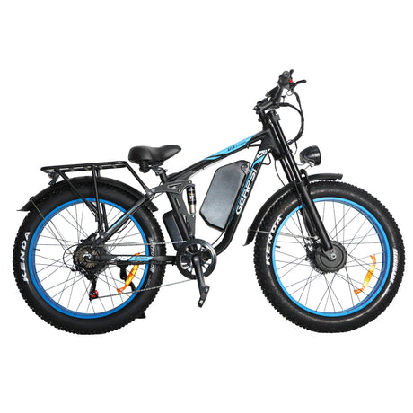 BAOLUJIE DP-2603 Plus 3000W 32Ah 52V Full Suspension Fat Electric Bike Rich Bit eBike